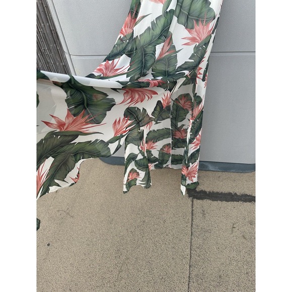 Show Me Your Mumu Hacienda Off The Shoulder Maxi Dress Paradise Found Chiffon XS - Picture 14 of 16